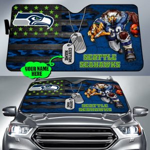 Seattle Seahawks NFL Car Sun Shade CSS0518