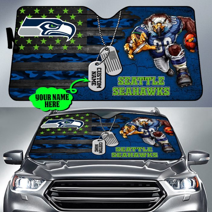 Seattle Seahawks NFL Car Sun Shade CSS0518
