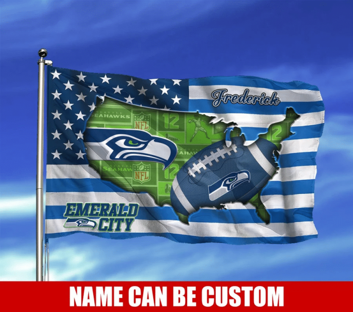 Seattle Seahawks NFL Fly Flag Outdoor Flag Trend 2023 Fl197