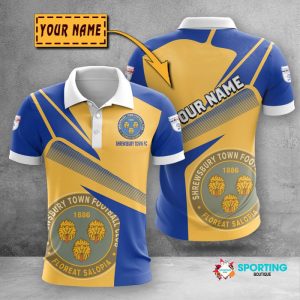 Shrewsbury Town Polo Shirt Golf Shirt 3D PLS407