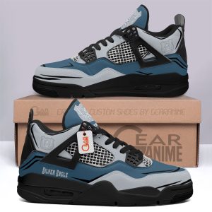 Silver Eagle Jordan 4 Sneakers Anime Personalized Shoes JD256