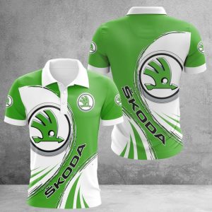 Skoda Auto Polo Shirt Golf Shirt 3D PLS2460