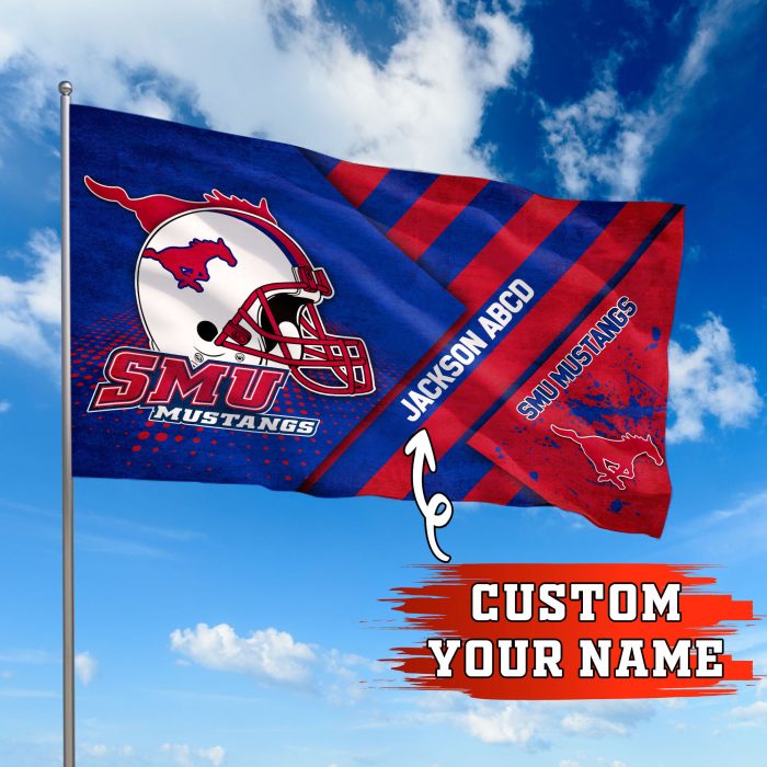 Smu Mustangs NCAA Personalized Fly Flag Outdoor Flag Fl060