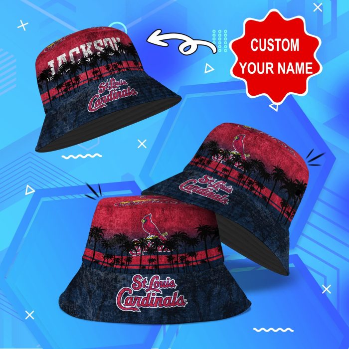 St. Louis Cardinals MLB Bucket Hat Personalized SBH092