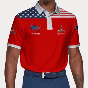 St. Louis Cardinals Polo Shirt Golf Shirt 3D PLS1836