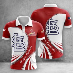 St. Louis Cardinals Polo Shirt Golf Shirt 3D PLS2397