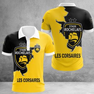 Stade Rochelais Polo Shirt Golf Shirt 3D PLS346