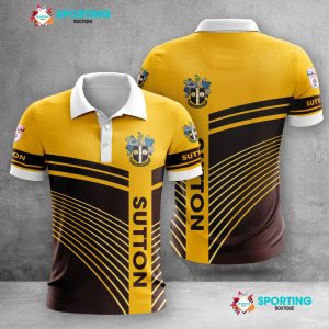 Sutton United Polo Shirt Golf Shirt 3D PLS1470