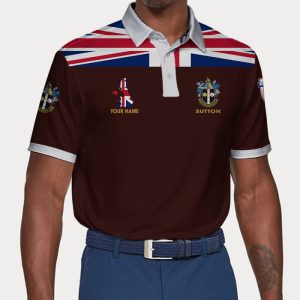 Sutton United Polo Shirt Golf Shirt 3D PLS1870