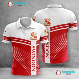 Swindon Town Polo Shirt Golf Shirt 3D PLS1443