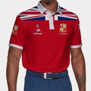 Swindon Town Polo Shirt Golf Shirt 3D PLS1865