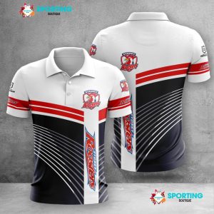 Sydney Roosters Polo Shirt Golf Shirt 3D PLS1514