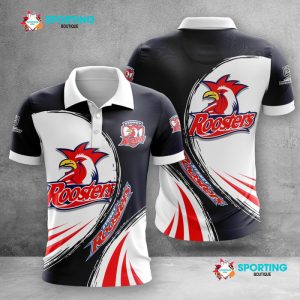 Sydney Roosters Polo Shirt Golf Shirt 3D PLS2096