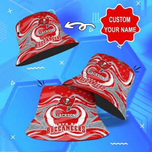 Tampa Bay Buccaneers NFL Bucket Hat Personalized SBH064