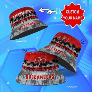 Tampa Bay Buccaneers NFL Bucket Hat Personalized SBH104