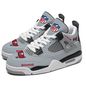 Tampa Bay Buccaneers NFL Custom Name Jordan 4 Shoes Personalized Sneaker For Fan J4057