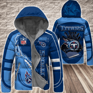 Tennessee Titans NFL 3D Custom Name Down Filled Coat DFC042