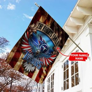 Tennessee Titans NFL Personalized Flag House and Garden HGF030