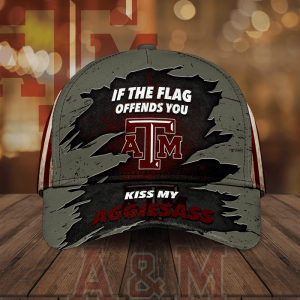 Texas A&M Aggies If The Flag Offends You Kiss My Aggiesass 3D Classic Baseball Cap/Hat CGI2152