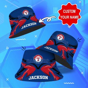 Texas Rangers MLB Bucket Hat Personalized SBH217