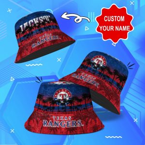 Texas Rangers MLB Bucket Hat Personalized SBH260