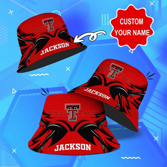 Texas Tech Red Raiders NCAA Bucket Hat Personalized SBH335
