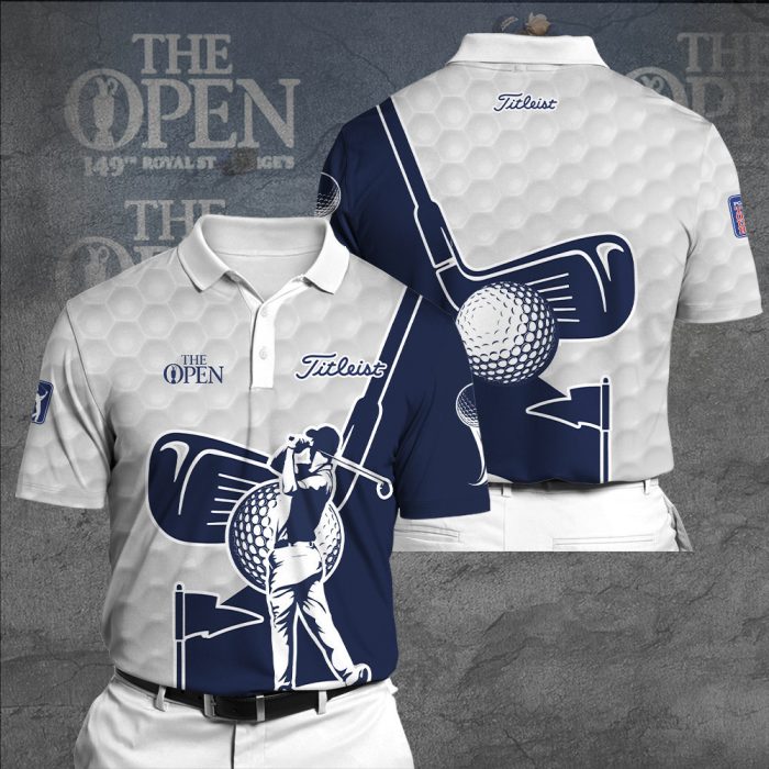 The Open Championship Titleist Polo Shirt Golf Shirt 3D PLS236