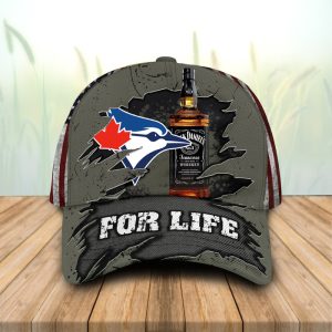 Toronto Blue Jays and JD For Life USA Flag Baseball Cap CGI2263