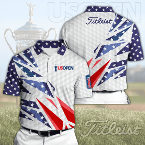 U.S Open Championship Titleist Polo Shirt Golf Shirt 3D PLS221