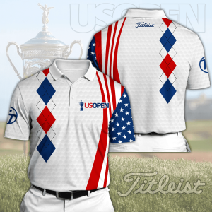 U.S. Open Championship Titleist Polo Shirt Golf Shirt 3D PLS248