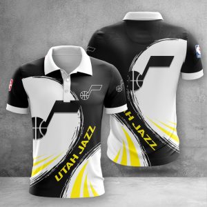Utah Jazz Polo Shirt Golf Shirt 3D PLS2415