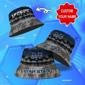 Utah State Aggies NCAA Bucket Hat Personalized SBH146