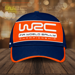 W2C FIA World Rally Championship Classic Baseball Cap - Navy Orange CGI2208