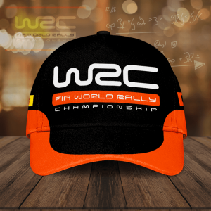 W2C FIA World Rally Championship Pirelli Classic Baseball Cap - Black Orange CGI2156