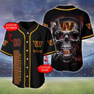 Washington Commanders NFL 3D Personalized Baseball Jersey BJ1250