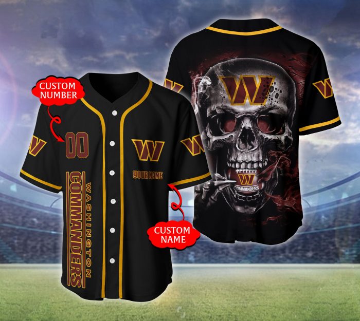 Washington Commanders NFL 3D Personalized Baseball Jersey BJ1250