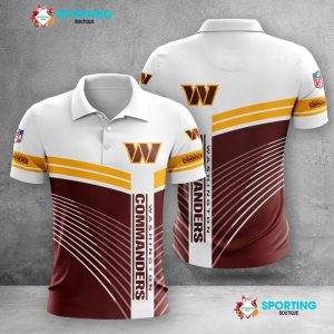 Washington Football Team Polo Shirt Golf Shirt 3D PLS1374