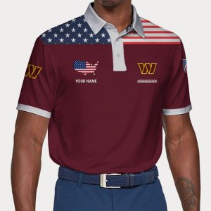 Washington Football Team Polo Shirt Golf Shirt 3D PLS1812