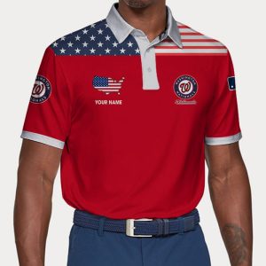 Washington Nationals Polo Shirt Golf Shirt 3D PLS456