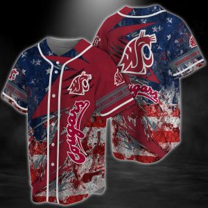 Washington State Cougars NCAA Baseball Jersey BJ2397