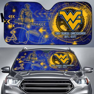 West Virginia Mountaineers NCAA Car Sun Shade CSS0671