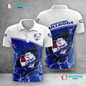 Western Bulldogs Polo Shirt Golf Shirt 3D PLS1192