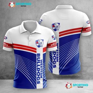 Western Bulldogs Polo Shirt Golf Shirt 3D PLS1518