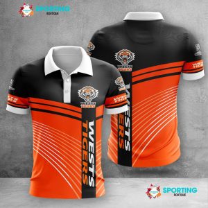 Wests Tigers Polo Shirt Golf Shirt 3D PLS1501