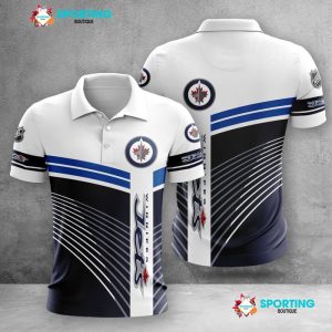 Winnipeg Jets Polo Shirt Golf Shirt 3D PLS1319