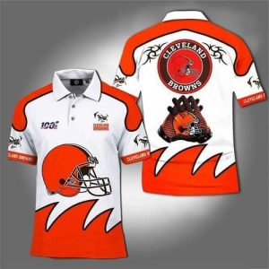 100th NFL Cleveland Browns For Football Fan Polo Shirt PLS3262
