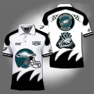 100th Philadelphia Eagles For Eagles Fan Polo Shirt PLS3261