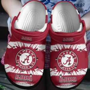 Alabama Crimson Tide Crocs Crocband Clog Comfortable Water Shoes BCL1759