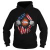 American Flag Superhero Torn Denver Broncos American Football Fans July 4th s Unisex T-Shirt Kid T-Shirt LTS1311