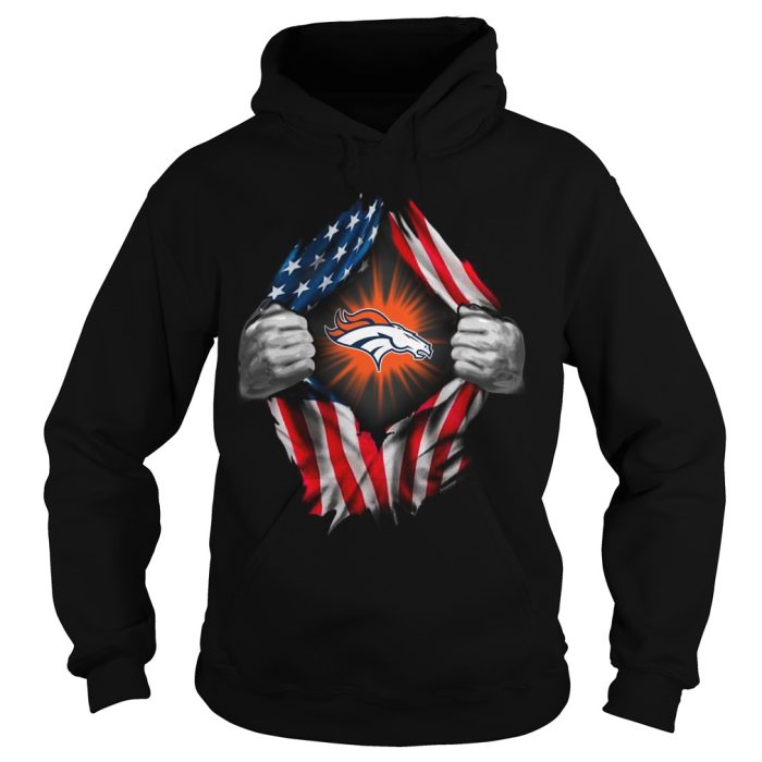 American Flag Superhero Torn Denver Broncos American Football Fans July 4th s Unisex T-Shirt Kid T-Shirt LTS1311